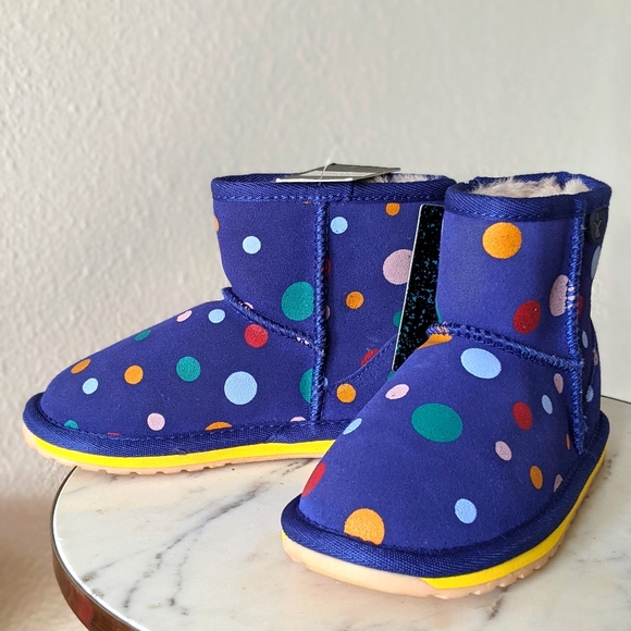 EMU Australia Circus Spot Royal Blue kid ugg boots - Picture 1 of 15